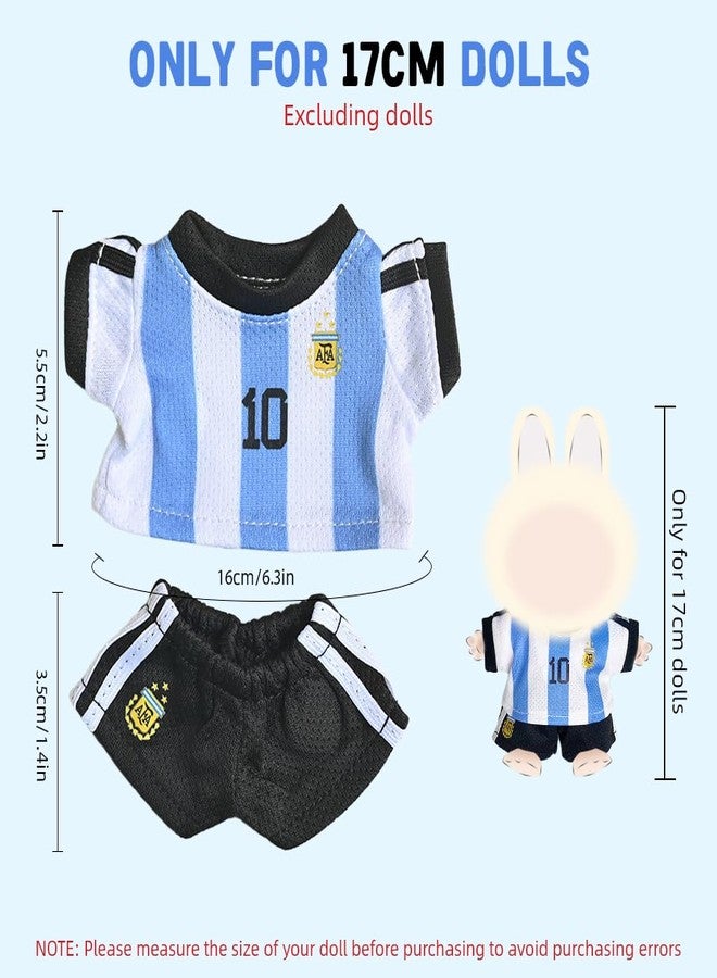 FANCYKU® Doll Clothes Fashion Football Outfit Top and Shorts Compatible with 4 Inch and 6 Inch Collectible Figures Clothing Accessories for Dolls Sports Theme Wardrobe Styling and Display Upgrade - Image 2